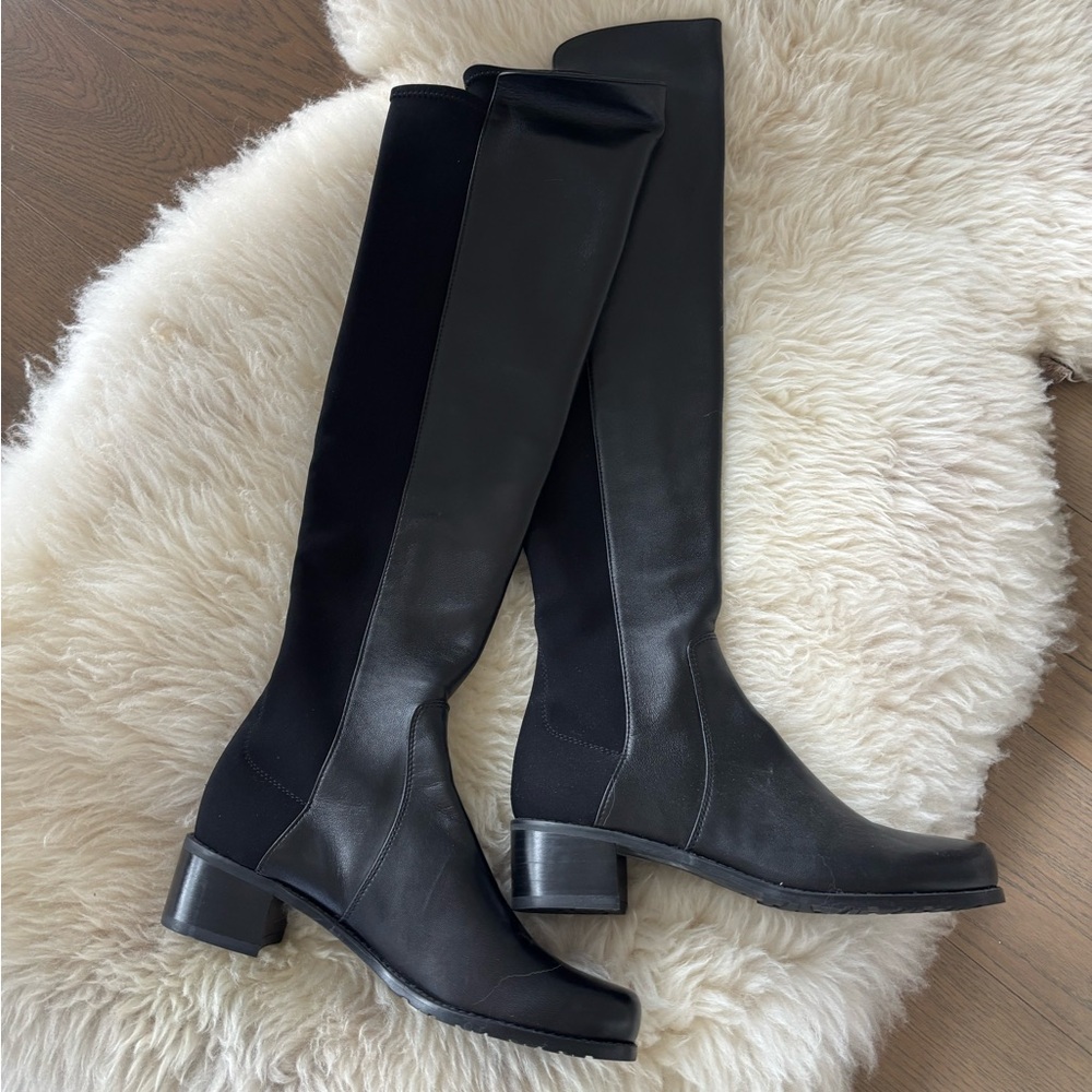 Stuart Weitzman Black 5050 Over the Knee Boots